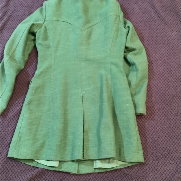 Dance In Paris Kelly Green Pea Coat - Picture 2 of 6